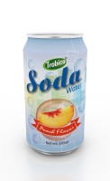 330ml peach flavor soda water